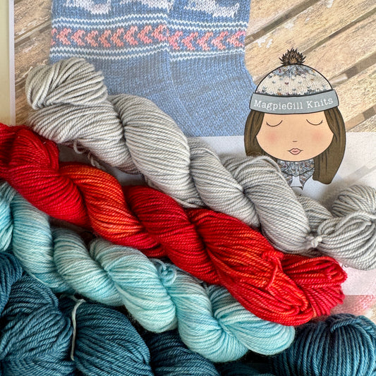 "The Swallows Are Coming" Sock Kit