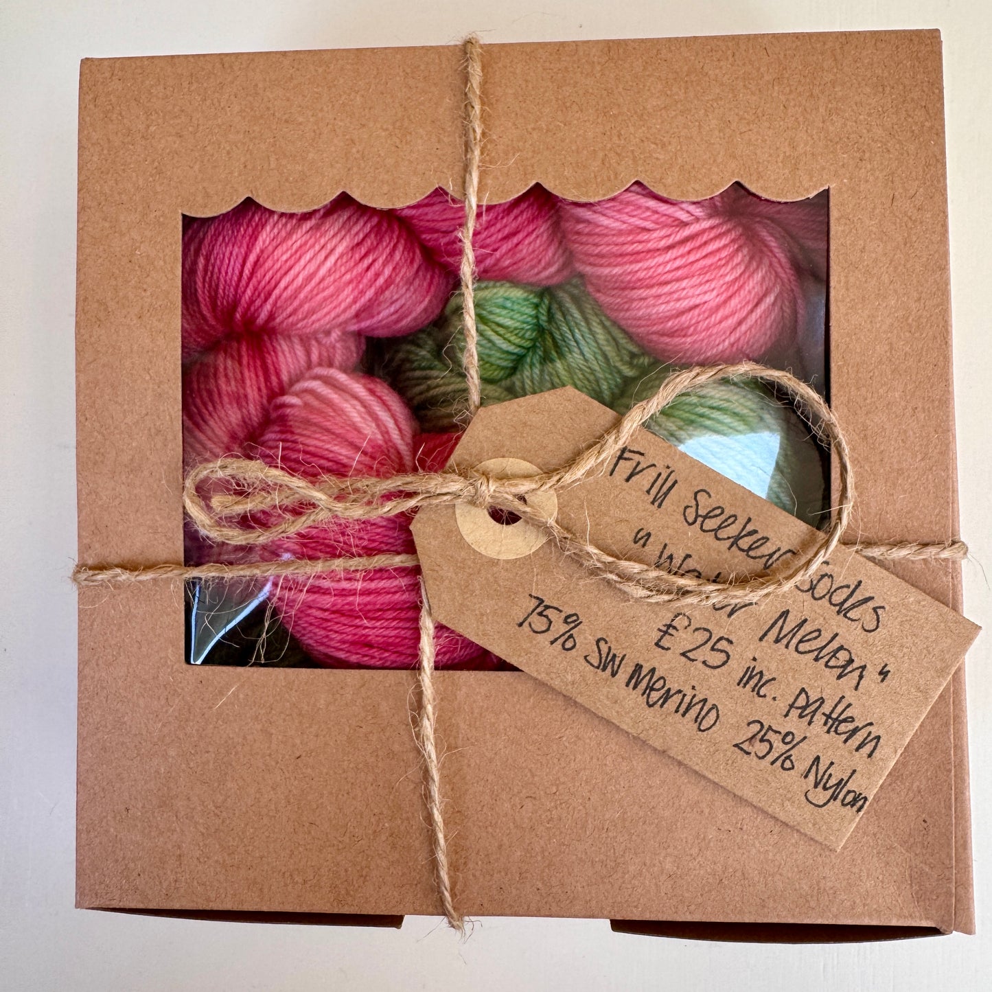Watermelon "Frill Seeker" Sock Kit