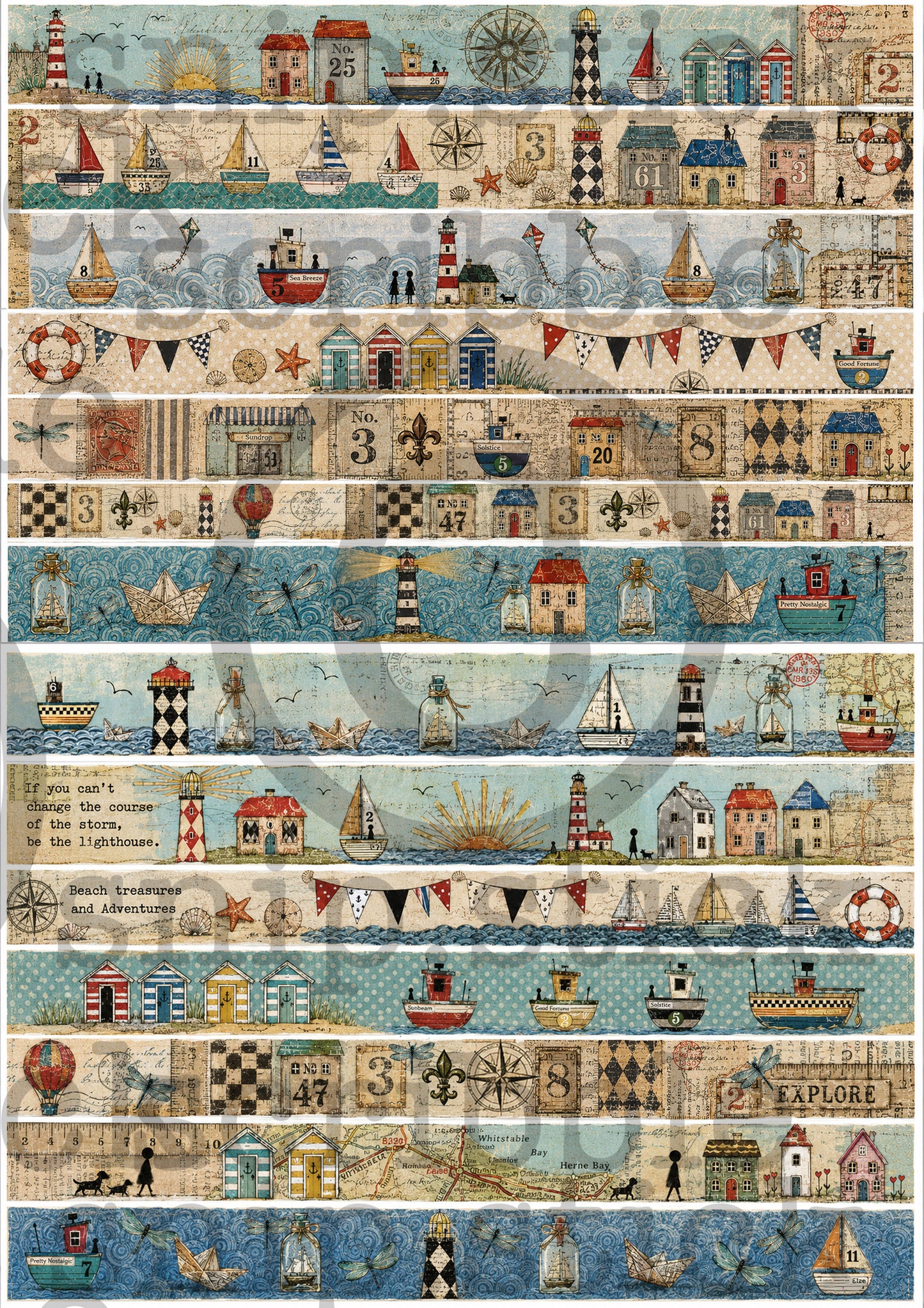 Doris McP Art Short Washi Strips