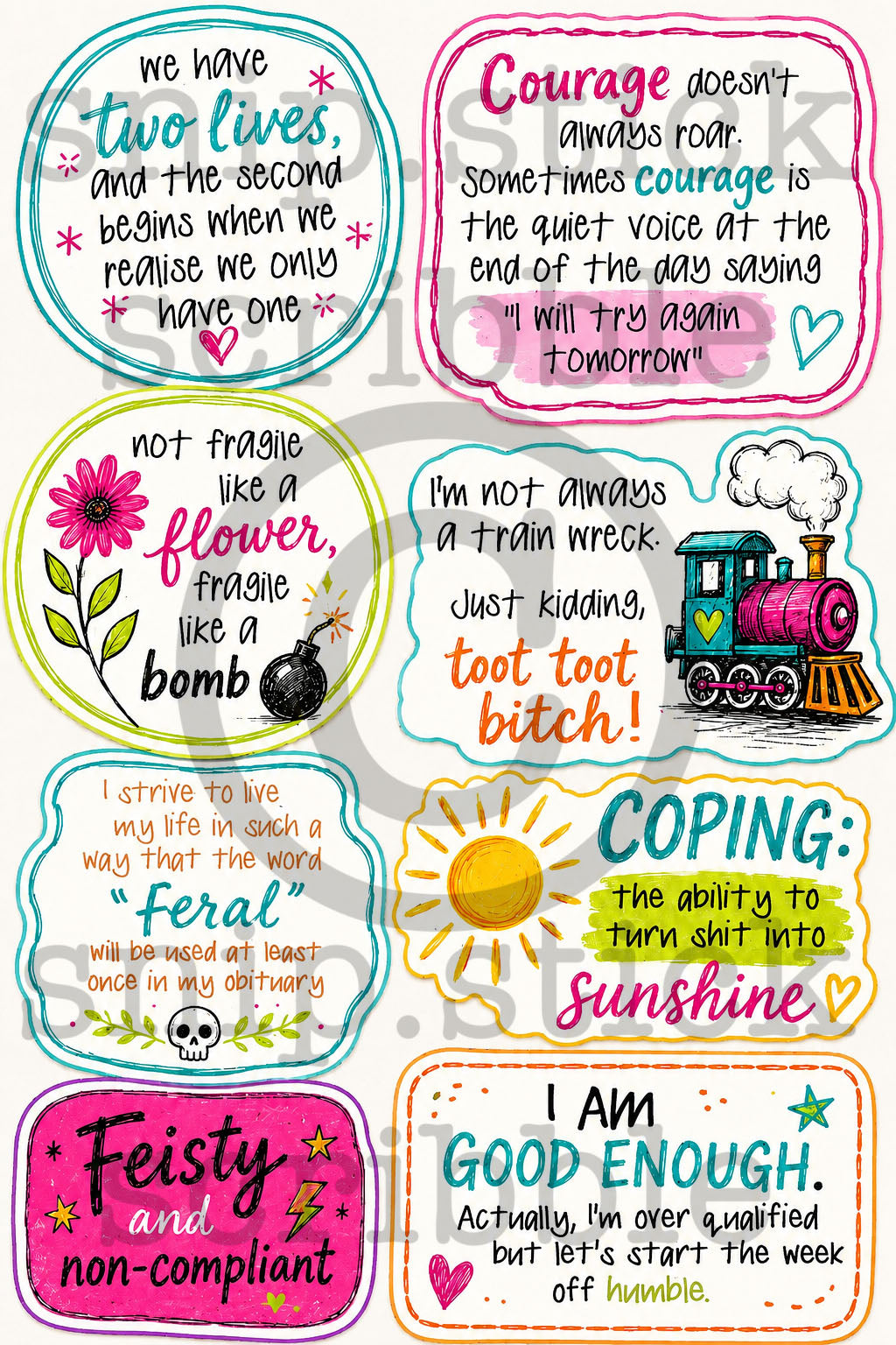 Feisty Stickers