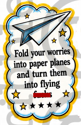 Paper Planes Large Sticker