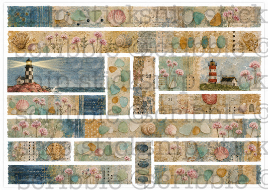 Beach Treasures Washi Strips