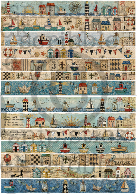 Doris McP Art Short Washi Strips