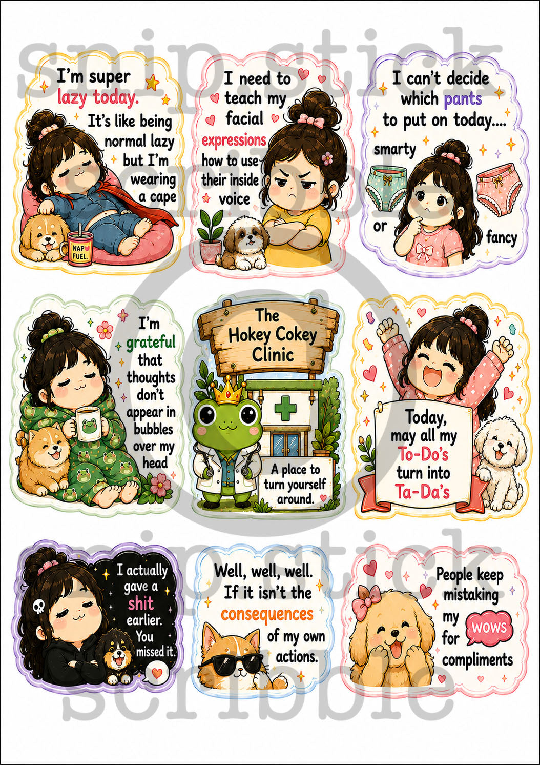 Sarky Stickers