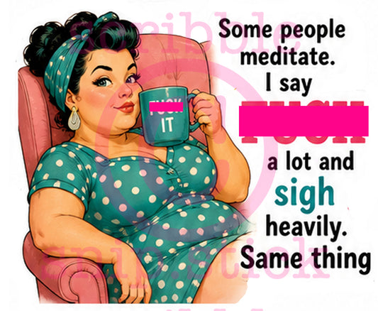Meditate Sticker