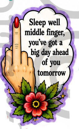 Middle Finger Large Sticker