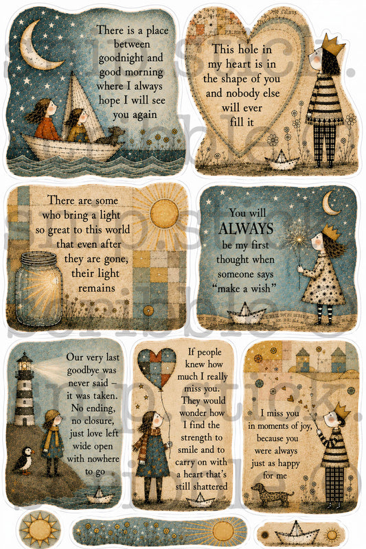 I Miss You Sticker Sheet