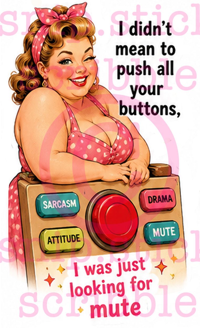 Mute Button Sticker