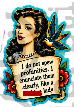 Profanities Large Sticker