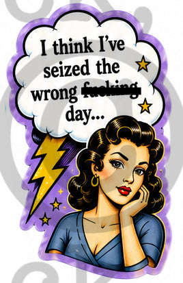 Seize The Day Large Sticker