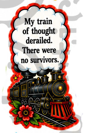 Train Wreck Large Sticker